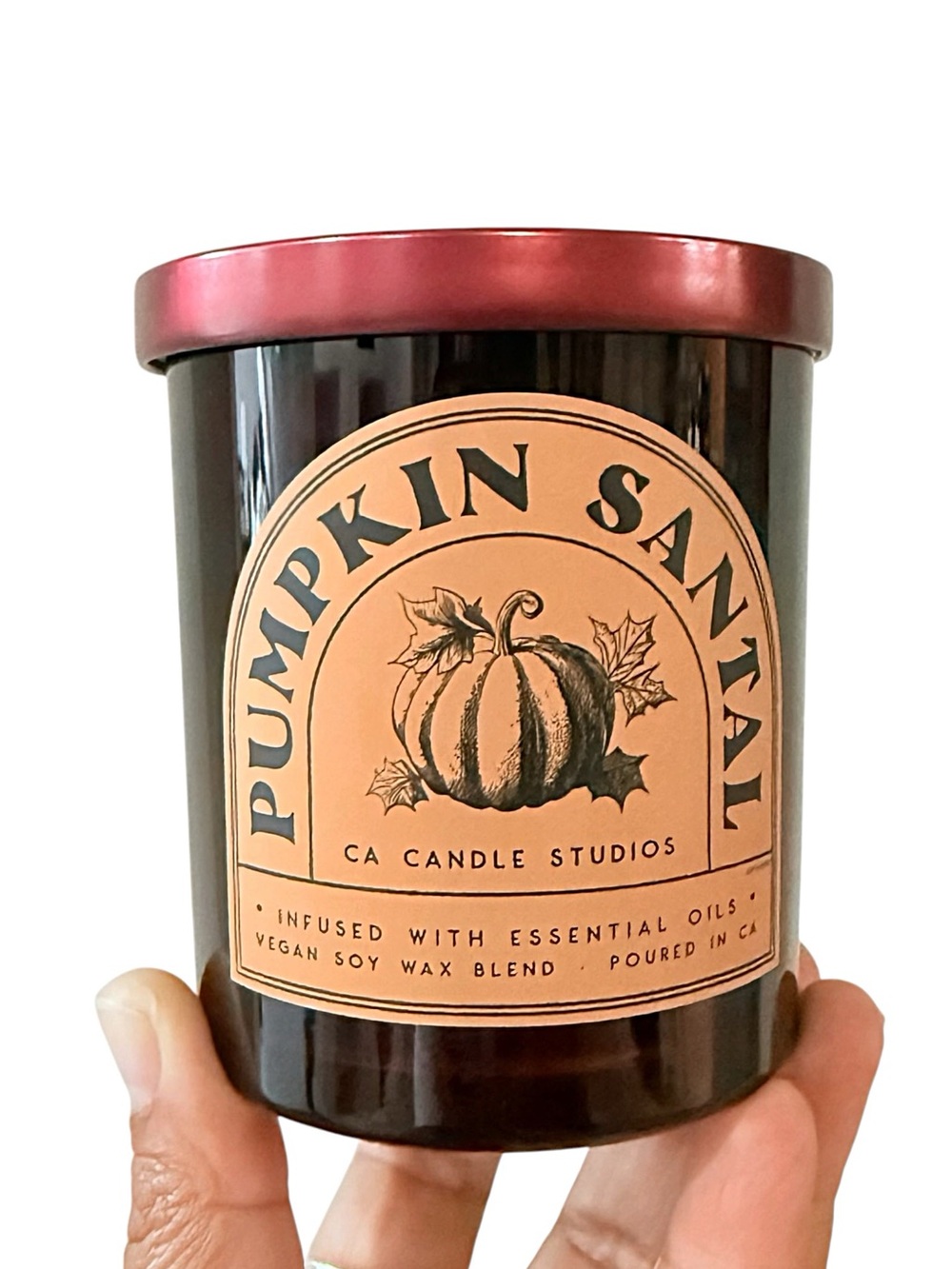 Leoben Company Pumpkin Santal Luxury Scented Candle - Copper Label